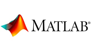 MATLAB logo featuring a colorful wave design in red, orange, yellow, blue, and teal with registered trademark symbol